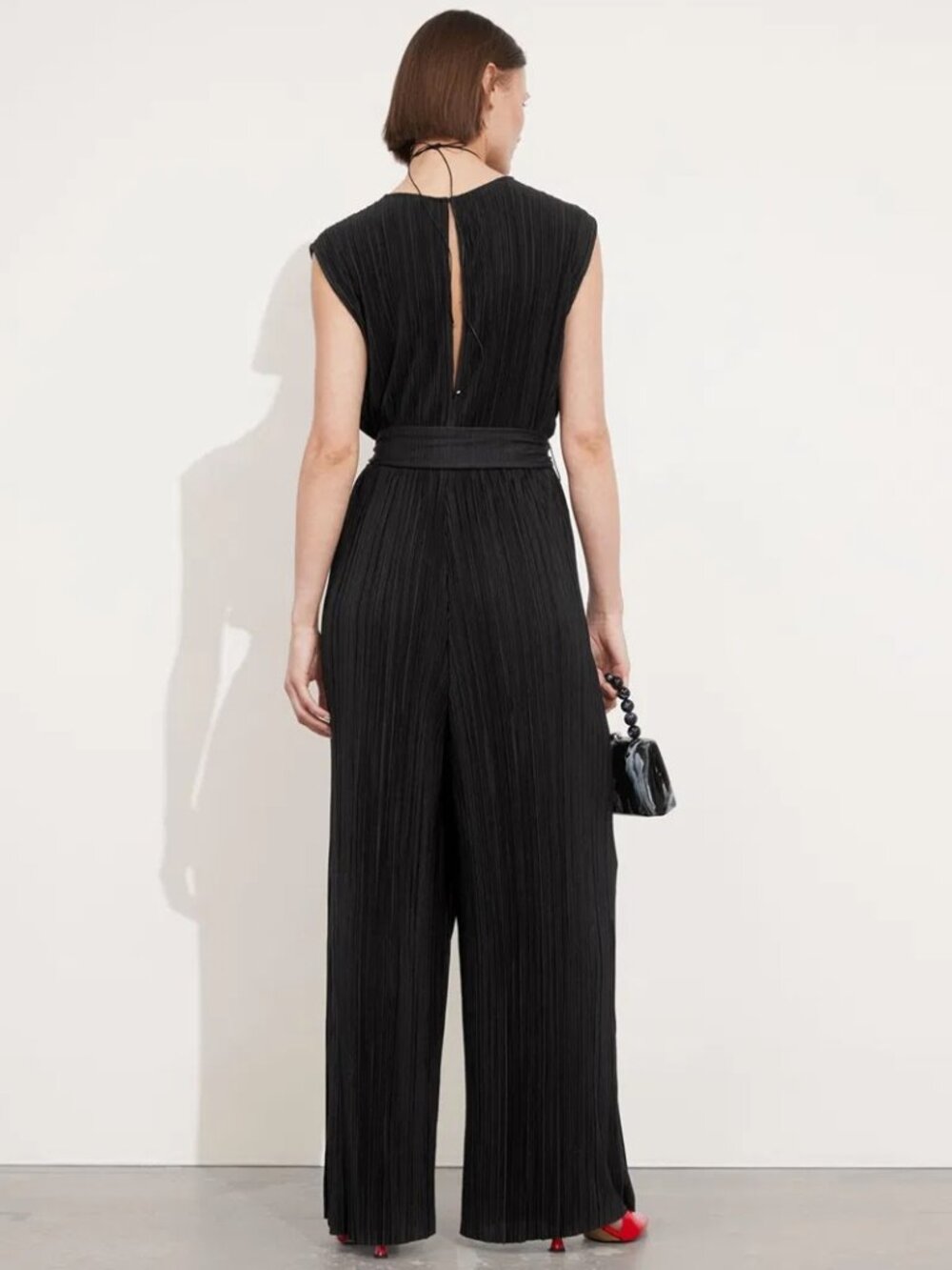 & OTHER STORIES Pleated Palazzo Jumpsuit